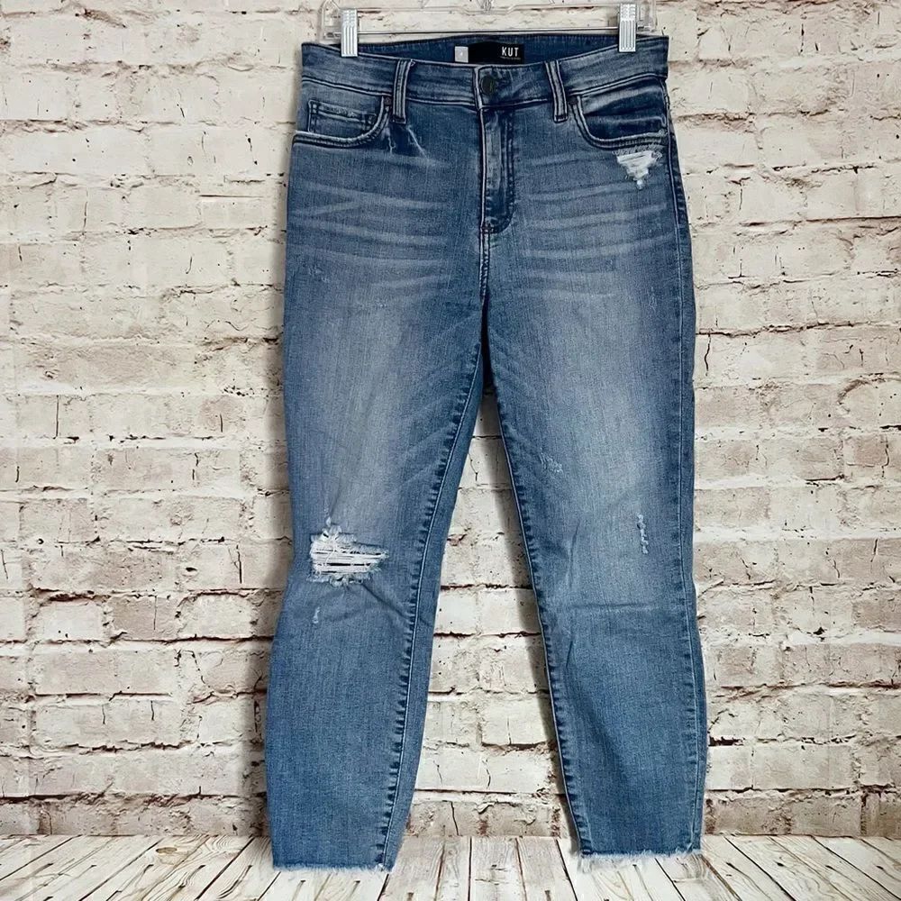 Kut from the Kloth Connie high rise crop skinny jeans